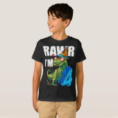 Dino Four Rawr Im 4 Roar Im 4 Years Old Dinosaurie T-Shirt (Vorne ganz)