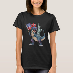 Dino Freiheitsstatue 4. Juli Funny Boys Amer T-Shirt
