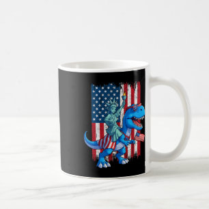 Dino Freiheitsstatue 4. Juli Trex American F Kaffeetasse