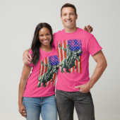 Dino Freiheitsstatue Dinosaurier T-Shirt (Unisex)