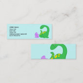 Dino-Freund-Kind Identifikation Telefonnummerkarte (Vorne/Hinten)