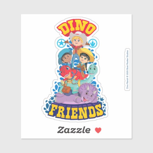 Dino Friends | Dino Ranch Aufkleber (Blatt)