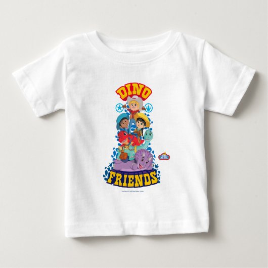 Dino Friends | Dino Ranch Baby T-shirt (Vorderseite)