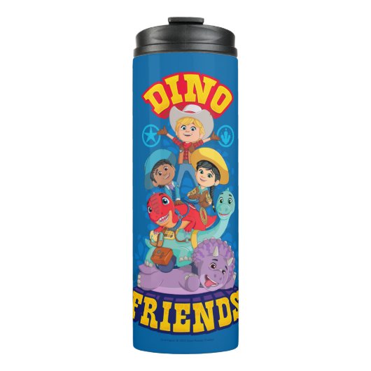 Dino Friends | Dino Ranch Thermosbecher (Vorderseite)