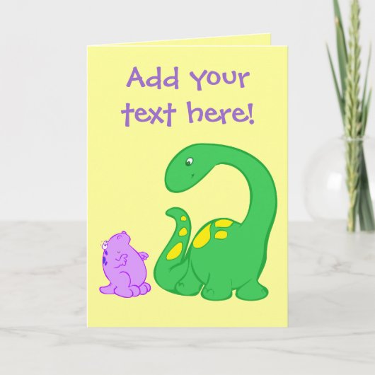 Dino Friends Karte (Vorderseite)