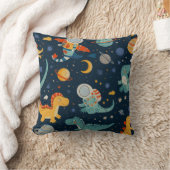 Dino Funny Astronaut Kissen (Decke)