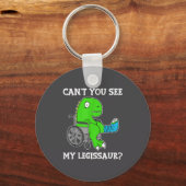 Dino Funny Get Well Broken Leg Gift Dinosaur With Schlüsselanhänger (Vorderseite)