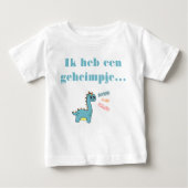 Dino Geheimpje ik word grote broer baby T - Shirt (Vorderseite)
