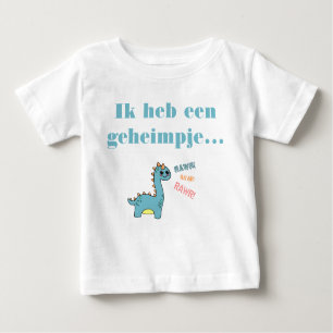 Dino Geheimpje ik word grote broer baby T - Shirt