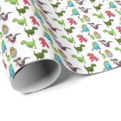 Dino Geschenkpapier (Rolleneckpunkt)