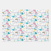 Dino Geschenkpapier Set (Vorderseite 3)