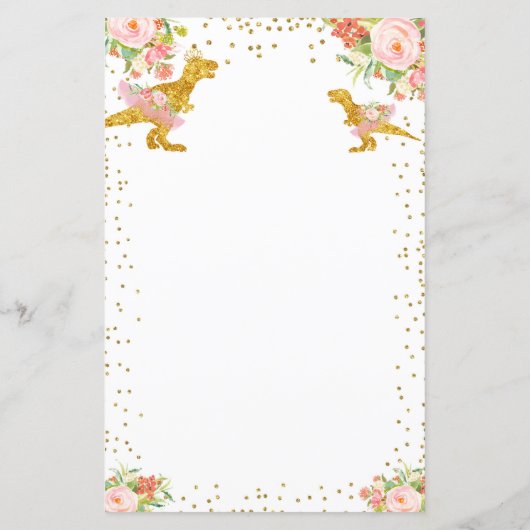 Dino Girl Pink Gold schätzen Preis Spiel (Rückseite)