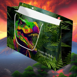 Dino glücklich Geburtstagskinder Jungle Große Geschenktüte