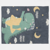Dino Good Night Blanket Fleecedecke (Vorderseite (Horizontal))
