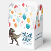 Dino-Happy-Boy-Gefälligkeitsbox Geschenkschachtel (Geöffnet)