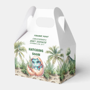 Dino Hatching Soon Baby Boy Danke Box Geschenkschachtel