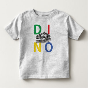 DINO - Heather Gray Toddler Fine Jersey T - Shirt