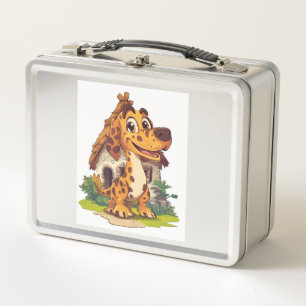 Dino-Hund � Prähistorischer lustiger Welpe Metall Brotdose