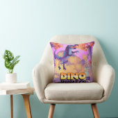 Dino Hunter Illustration Pillow Kissen (Stuhl )