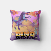 Dino Hunter Illustration Pillow Kissen (Vorderseite)