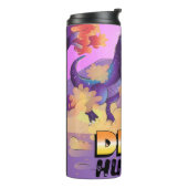 Dino Hunter Illustration Tumbler Thermosbecher (Nach links gedreht)