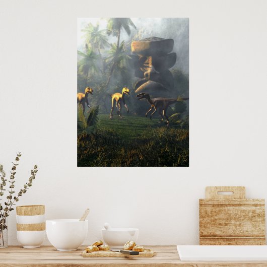 Dino Island Poster (Küche)