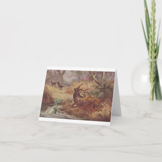 Dino-Jagd - Karte (Vorderseite)