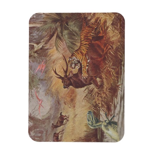 Dino-Jagd - Magnet (Vertikal)