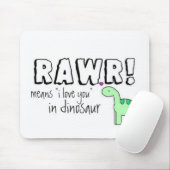 Dino-Jargon Mousepad (Mit Mouse)