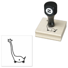 Dino Joe - Horned Dinosaurier wie Kreatur 4 Gummistempel