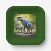Dino Jungle Adventure Pappteller (Vorderseite)