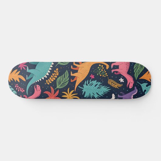 Dino Jungle Adventure" Skateboard Deck (Horizontal)