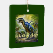 Dino Jungle Adventure Throw Kissen Keramikornament (Rechts)