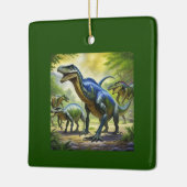 Dino Jungle Adventure Throw Kissen Keramikornament (Links)