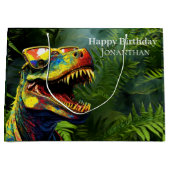 Dino Jurassic Jungle kids Große Geschenktüte (Vorderseite)