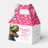 Dino Jurassic Jungle kids Pink Geschenkschachtel (Rückseite)