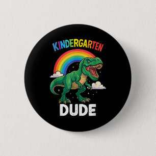 Dino-Kindergarten-Geburtstag Dritter Dinosaurier Z Button