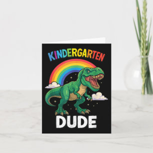 Dino Kindergarten Geburtstag Dritter Dinosaurier z Karte