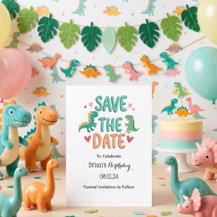 Dino Kindergeburtstag Einladung zur Vorabankündigu