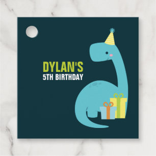 Dino Kindergeburtstag Party Geschenkanhänger