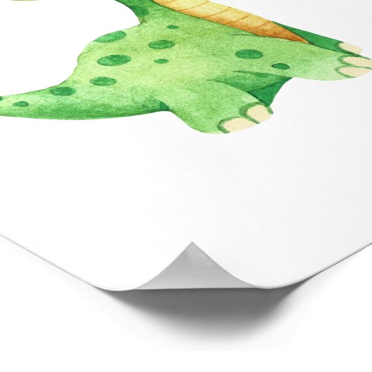 Dino Kinderzimmer Poster Dinosaurier Kinder Zimmer (Ecke)