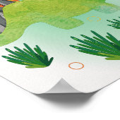 Dino Kinderzimmer Print Dinosaurier Kids Room Post Poster (Ecke)