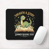 Dino-Leseabenteuer Sommer 2026 T Mousepad (Mit Mouse)
