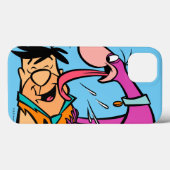 Dino Licking Fred Flintstone Case-Mate iPhone Hülle (Rückseite (Horizontal))