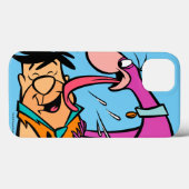 Dino Licking Fred Flintstone Case-Mate iPhone Hülle (Rückseite (Horizontal))