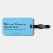 Dino Licking Fred Flintstone Gepäckanhänger (Rückseite horizontal)