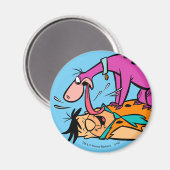 Dino Licking Fred Flintstone Magnet (Vorderseite/Rückseite)