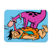 Dino Licking Fred Flintstone Magnet (Horizontal)