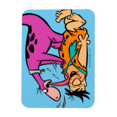 Dino Licking Fred Flintstone Magnet (Vertikal)