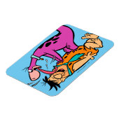 Dino Licking Fred Flintstone Magnet (Linke Seite)